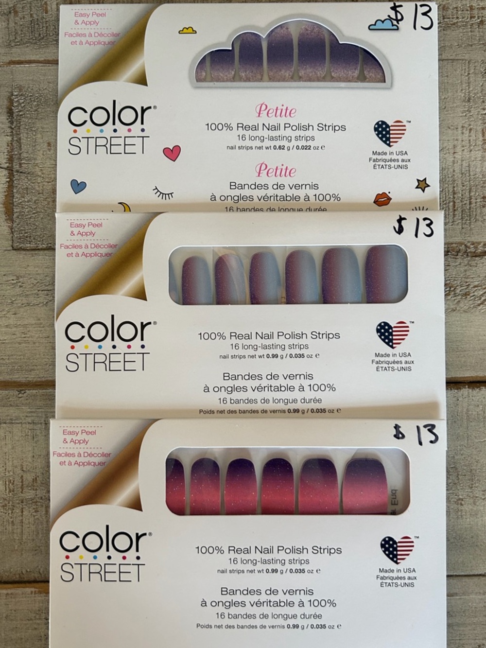 Color Street Ombré Glitter Nails Set
